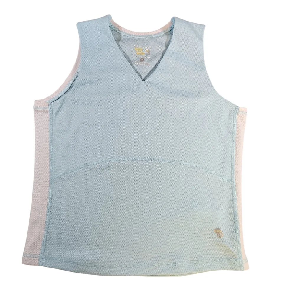 Mountain Hardwear Women Size S Performance Tank Top Stretch Sleeveless Sky Blue - Picture 1 of 8